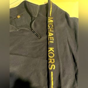 Michael Kors Mens Sweater - Quarter Zip - Size L